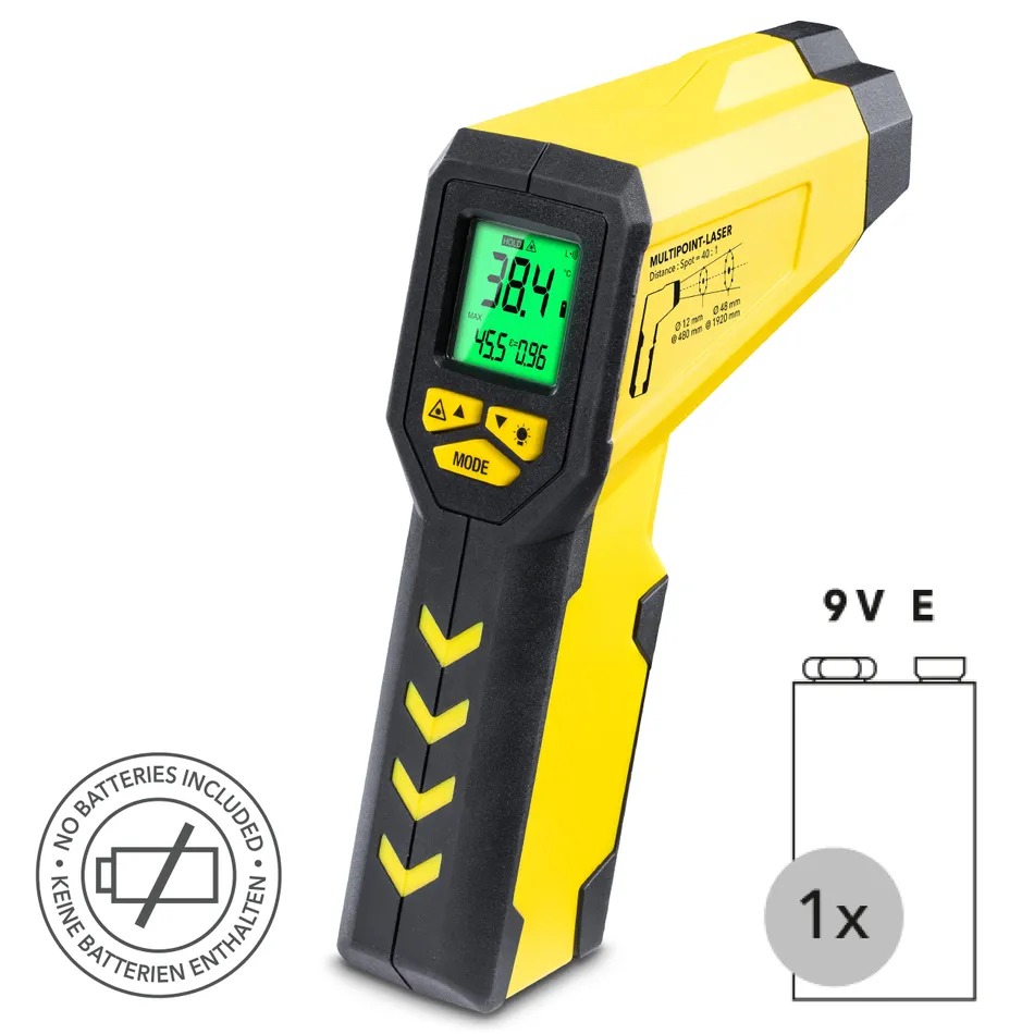 Thermomètre infrarouge / pyromètre à laser multipoints TROTEC - TP 7