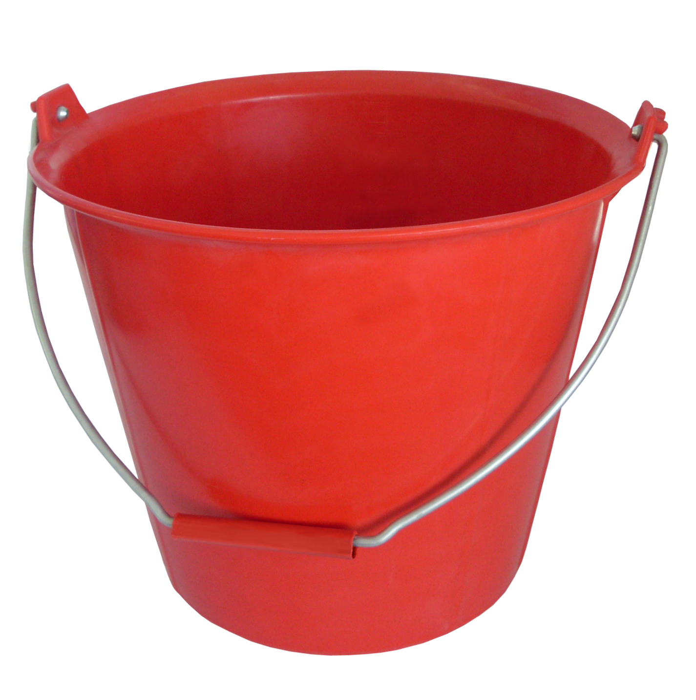 Seau PRO ROUGE renforcé à ergots 13 litres anse Diam. 6.3 mm TALIAPLAST - 310109