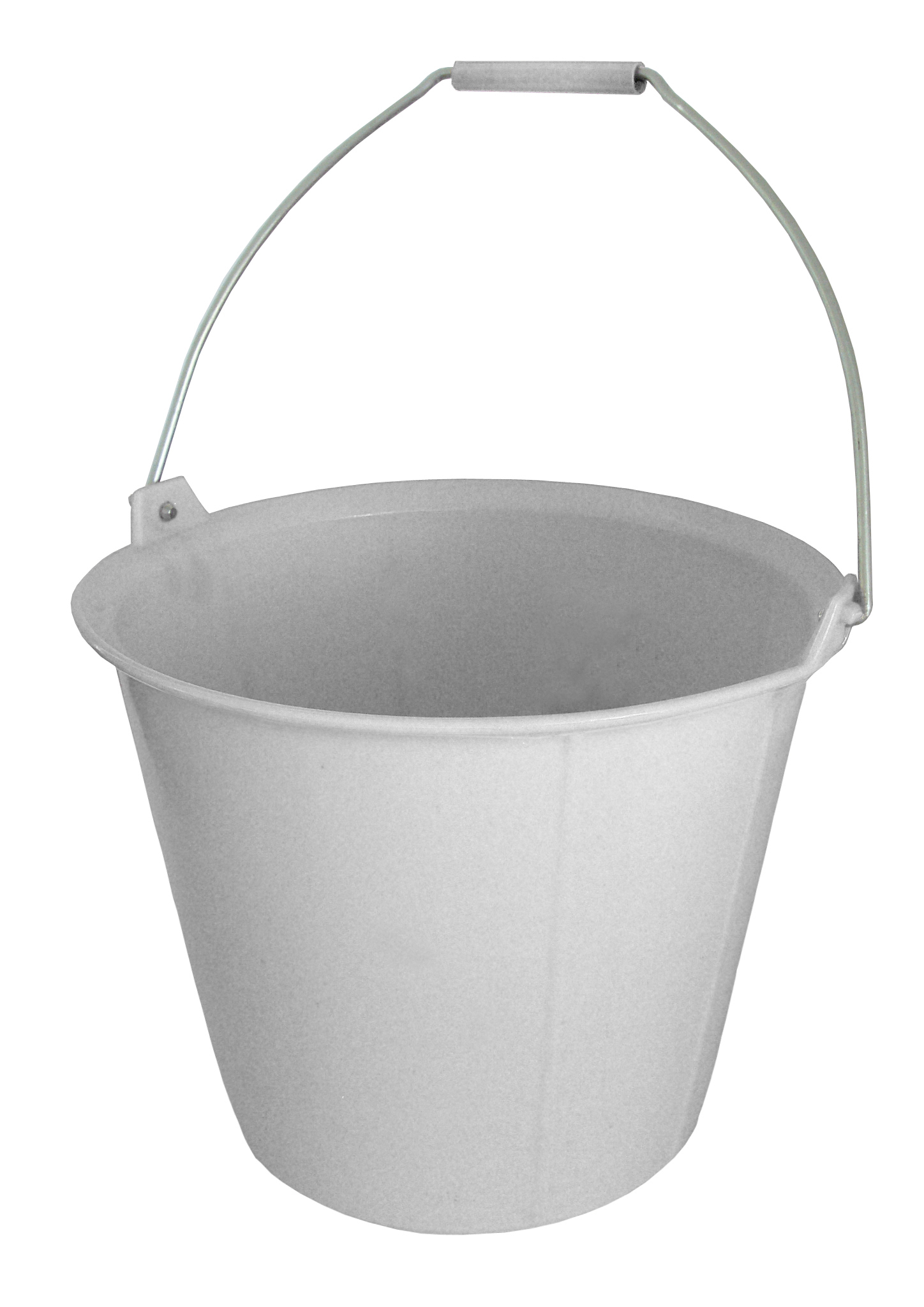 Seau PRO BLANC renforcé à ergots 13 litres anse Diam. 6.3 mm TALIAPLAST - 310131