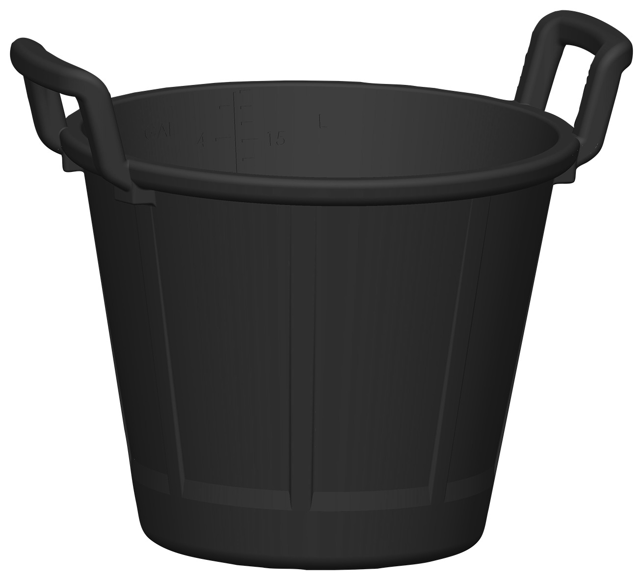 AUGE CAOUTCHOUC ARME 18 LITRES CANARIO AVEC 2 POIGNEES TALIAPLAST - 320225