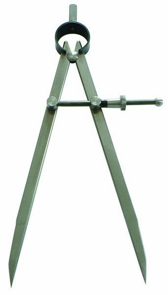 COMPAS A RESSORT A POINTES 300MM ACIER POLI TALIAPLAST - 402508