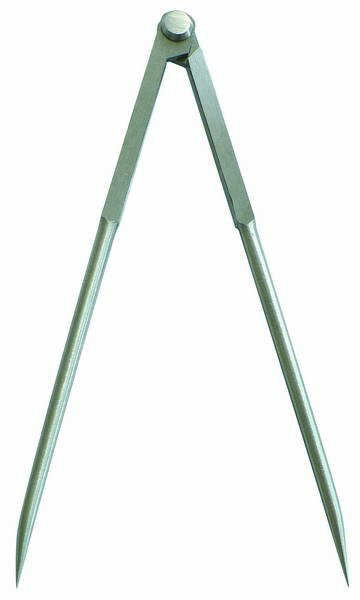 COMPAS A CHARNIERE A POINTES 220MM ACIER POLI TALIAPLAST - 402522
