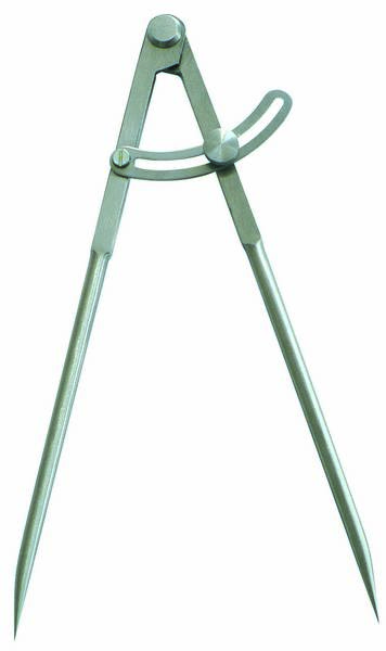 COMPAS A CHARNIERE A POINTES 1/4 CERCLE 220MM (POLI) TALIAPLAST - 402532