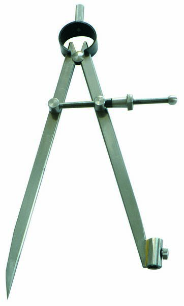 COMPAS A RESSORT PORTE-CRAYON 100MM ACIER POLI TALIAPLAST - 402802