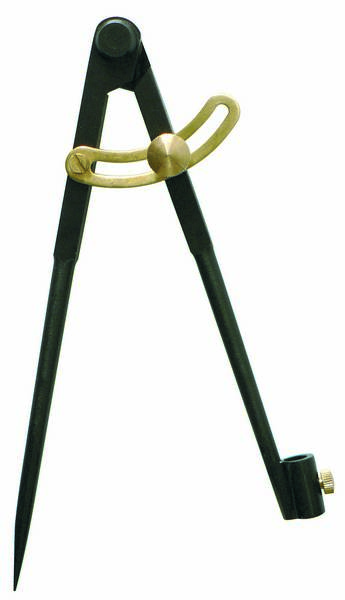 COMPAS A CHARNIERE PORTE-CRAYON 1/4 CERCLE 190MM BRUNI TALIAPLAST - 402841