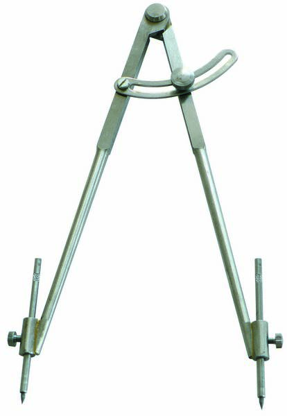 COMPAS A CHARNIERE POINTES RAPPORTEES 1/4 CERCLE 250MM TALIAPLAST - 402933