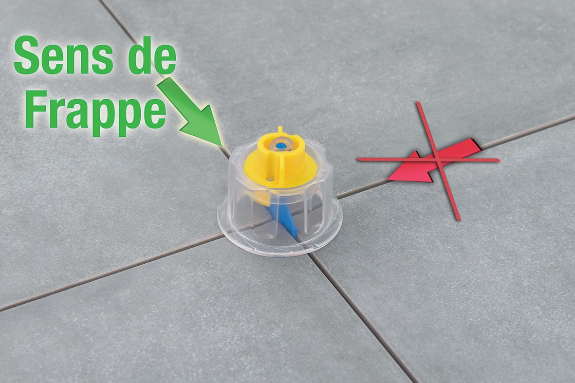 Tetes a visser claires p/carreaux 3 a 20mm (100 pieces) TALIAPLAST - 404231