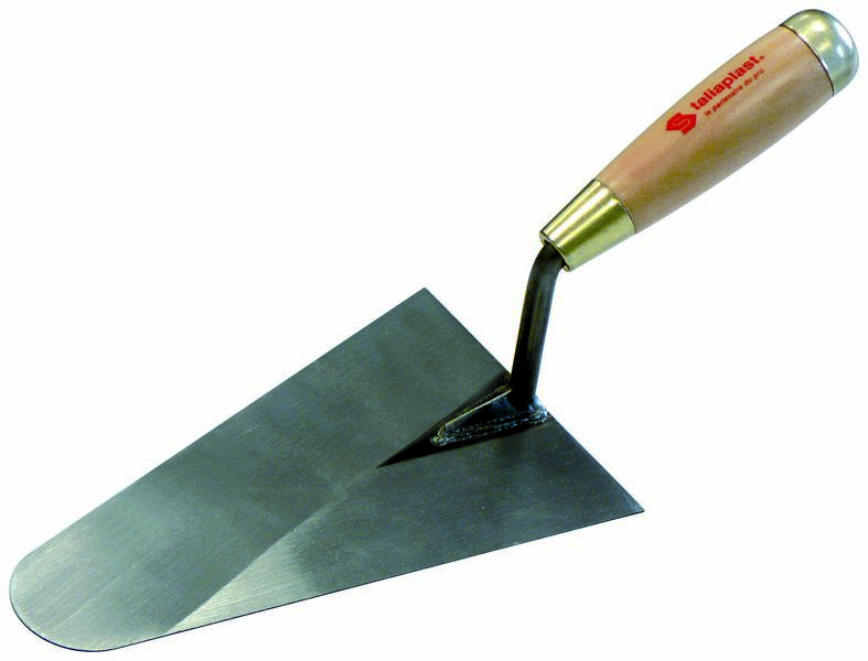 TRUELLE LISSEUSE BOUT ROND SOUDEE 18CM MANCHE BOIS TALIAPLAST - 430801