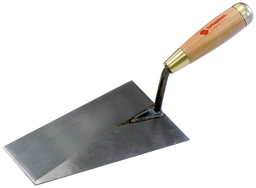 TRUELLE LISSEUSE BOUT CARRE SOUDEE 14CM MANCHE BOIS TALIAPLAST - 430900