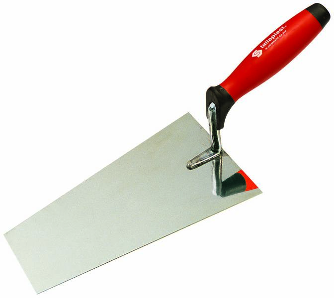 TRUELLE LISSEUSE INOX BOUT CARRE 20CM MANCHE BI-MATIERE TALIAPLAST - 431401