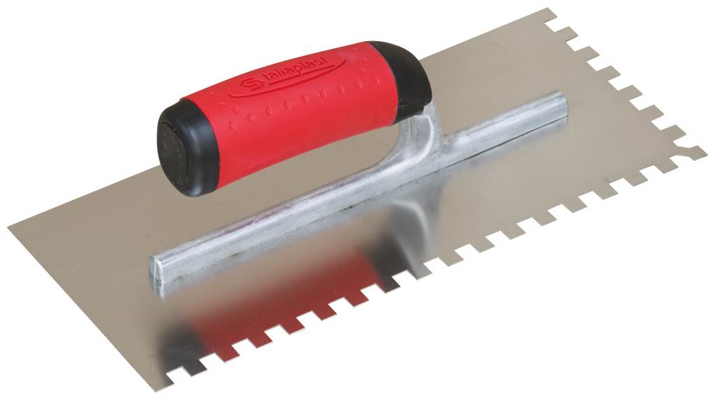 PLATOIR A COLLE INOX 28X12 MONTURE ALU DENTS 6X6MM TALIAPLAST - 440105