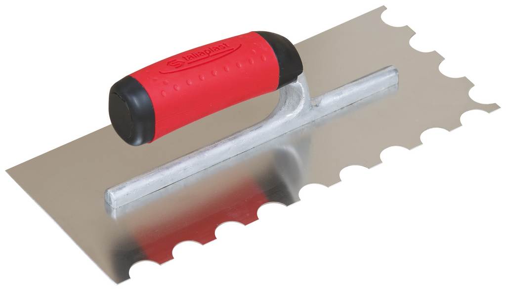 PLATOIR A COLLE INOX 28X12 MONTURE ALU DEMI-LUNE 20X10 TALIAPLAST - 440108