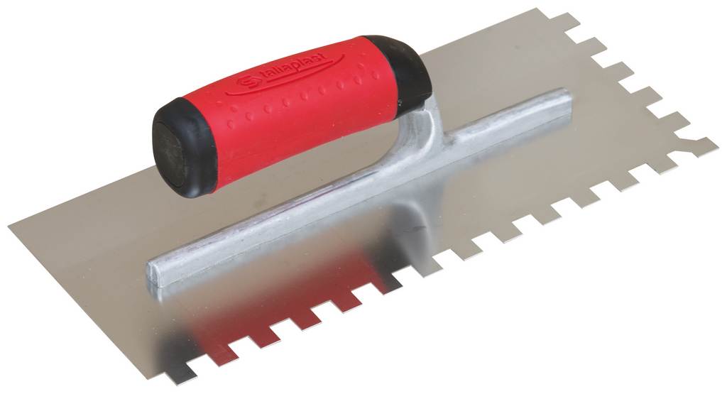 PLATOIR A COLLE INOX 28X12 MONTURE ALU DENTS 10X10MM TALIAPLAST - 440110