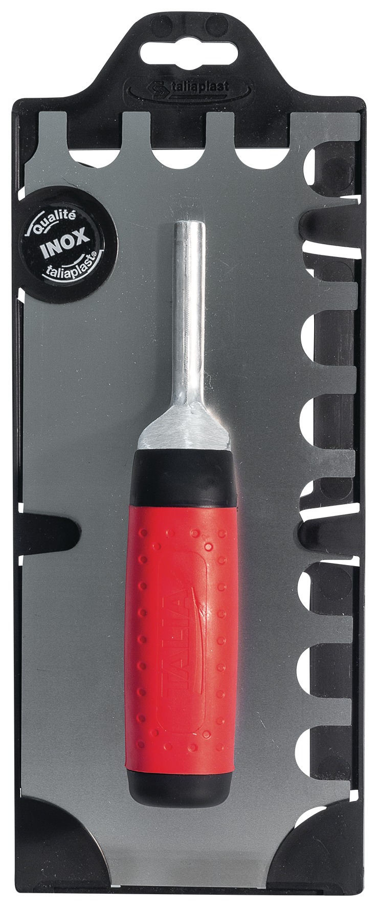 PLATOIR A COLLE INOX 28X12 MONTURE ALU DEMI-LUNE 20X20 TALIAPLAST - 440111