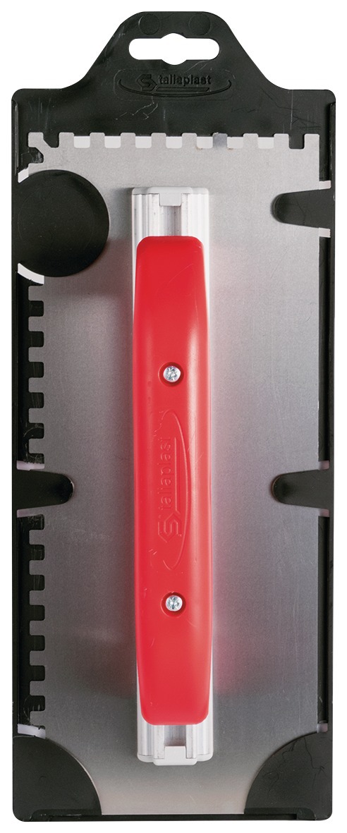 Platoir a colle inox 28x11 dents carrees 6mm TALIAPLAST - 441431