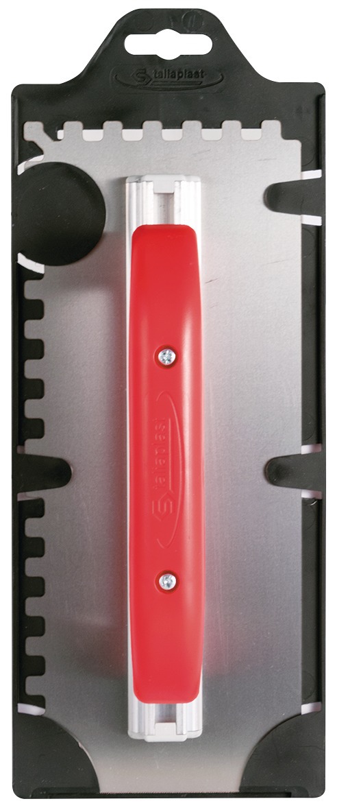 Platoir a colle inox 28x11 dents carrees 8mm TALIAPLAST - 441432