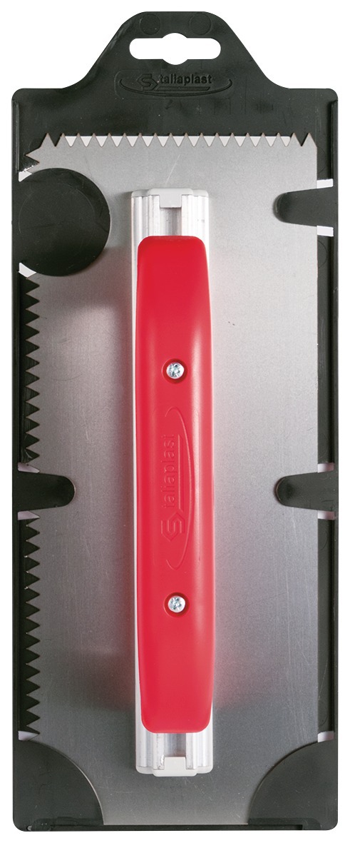 Platoir a colle inox 28x11 dents isoceles de 6mm TALIAPLAST - 441435