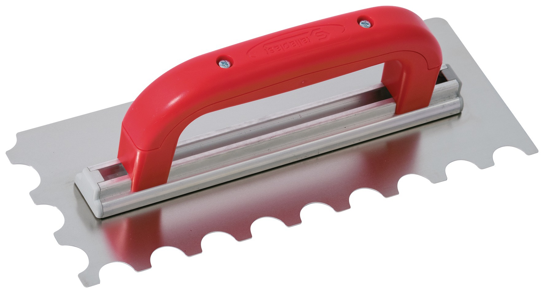 Platoir a colle inox 28x11 dents demi-lune 20x10mm TALIAPLAST - 441436