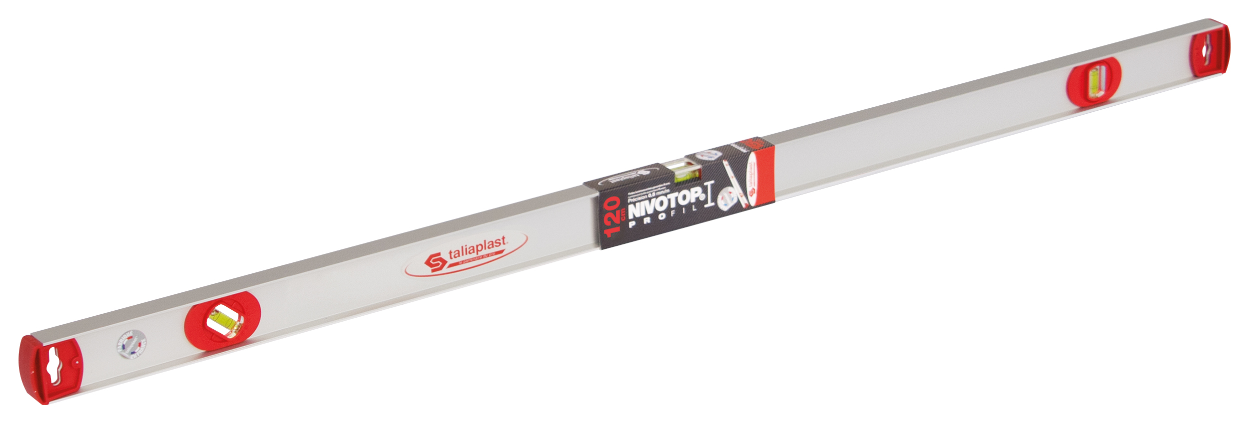 Niveau profilé NIVOTOP en aluminium profil Longueur 120cm TALIAPLAST - 450416