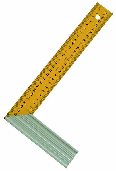 EQUERRE DROITE ET D'ONGLET LAME ACIER TALON ALU 200MM TALIAPLAST - 460930