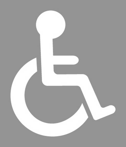 POCHOIR 'HANDICAPE' 1X1,20M (SIGNALISATION HORIZONTALE) TALIAPLAST - 520402