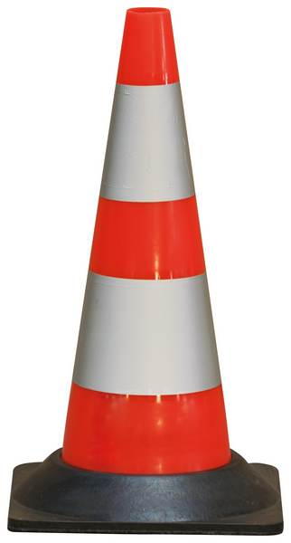 CONE PLASTIQUE FLUO 50CM RETRO CLASSE 2 1,850KG TALIAPLAST - 520801