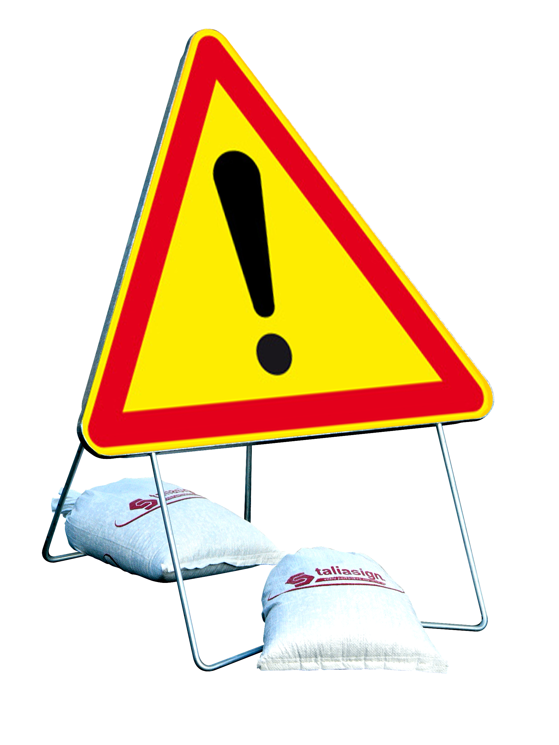Panneau de signalisation AK14 1000 classe 2 DANGER + PIED - TALIAPLAST - 522105