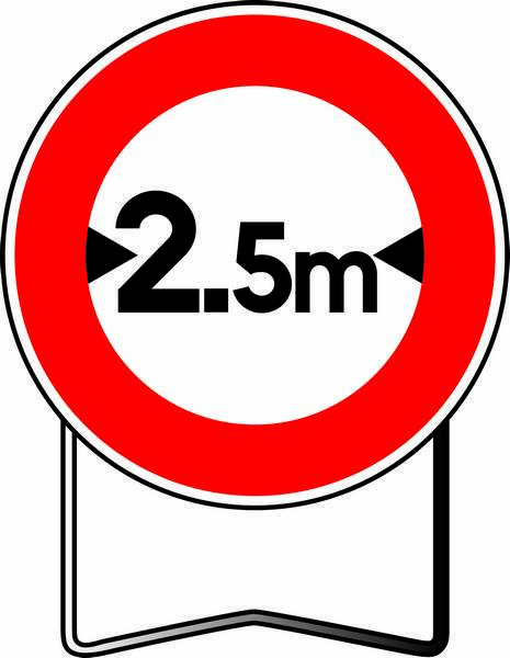 B11 850 C2 INTERDICTION SI LARGEUR SUPERIEURE A TALIAPLAST - 524109