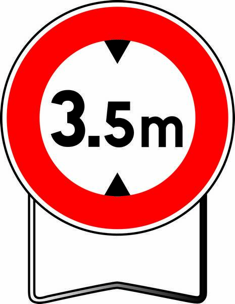 B12 850 C2 INTERDICTION SI HAUTEUR SUPERIEURE A TALIAPLAST - 524110