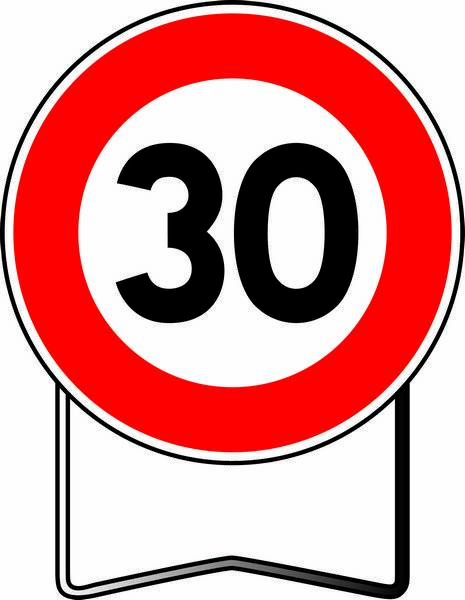 B14 850 C2 LIMITATION DE VITESSE 30KM/H TALIAPLAST - 524112
