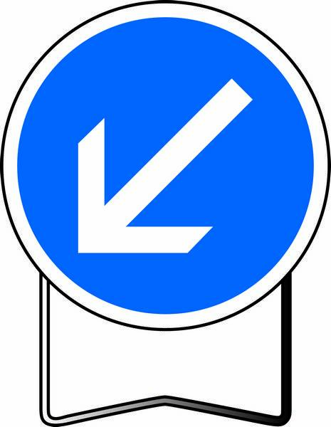 B21a2 850 C2 PASSAGE OBLIGATOIRE A GAUCHE TALIAPLAST - 524117