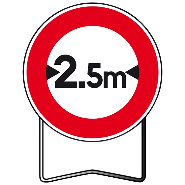 Panneau Interdiction de circuler TALIAPLAST B11 650 mm classe T1 - 524409
