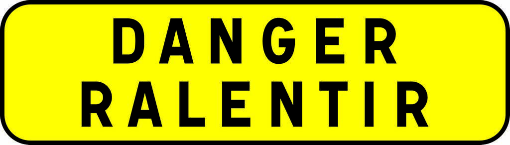 KM9 C2 900 JAUNE DANGER RALENTIR TALIAPLAST - 525114