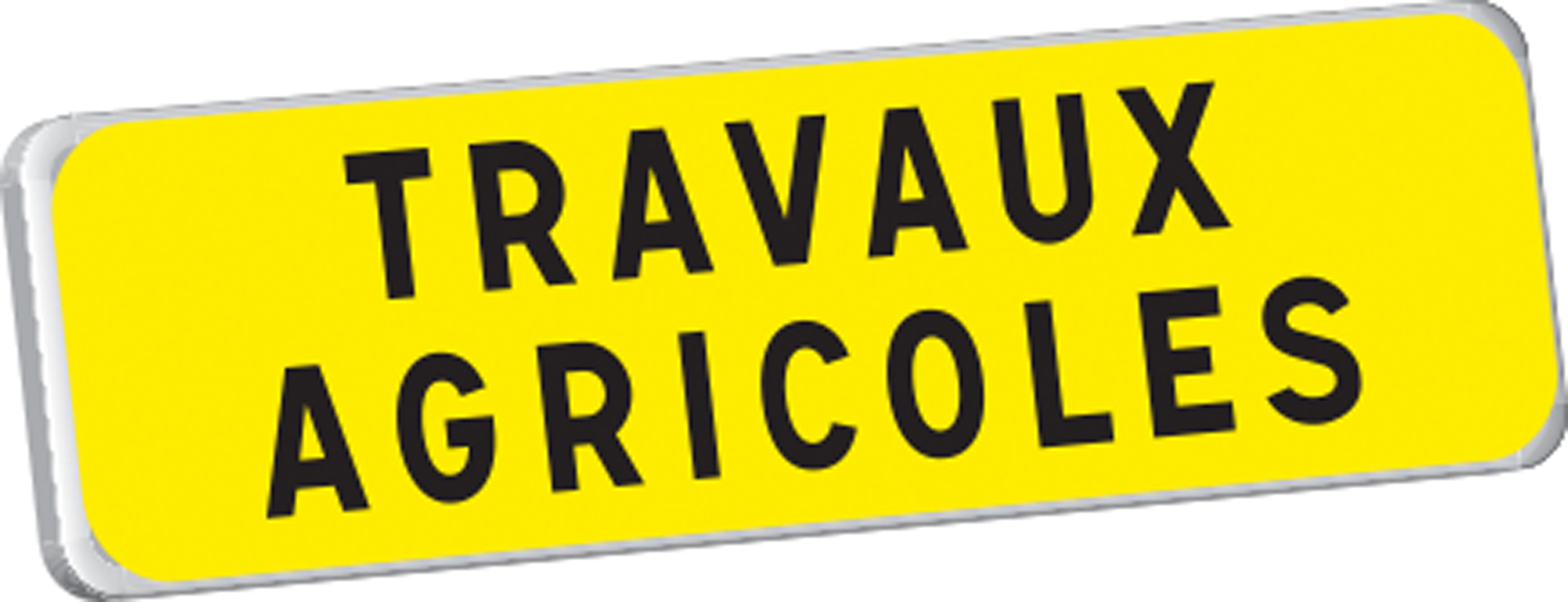 Panonceau TRAVAUX AGRICOLES KM9 classe T1 700 x 200 TALIAPLAST - 525308