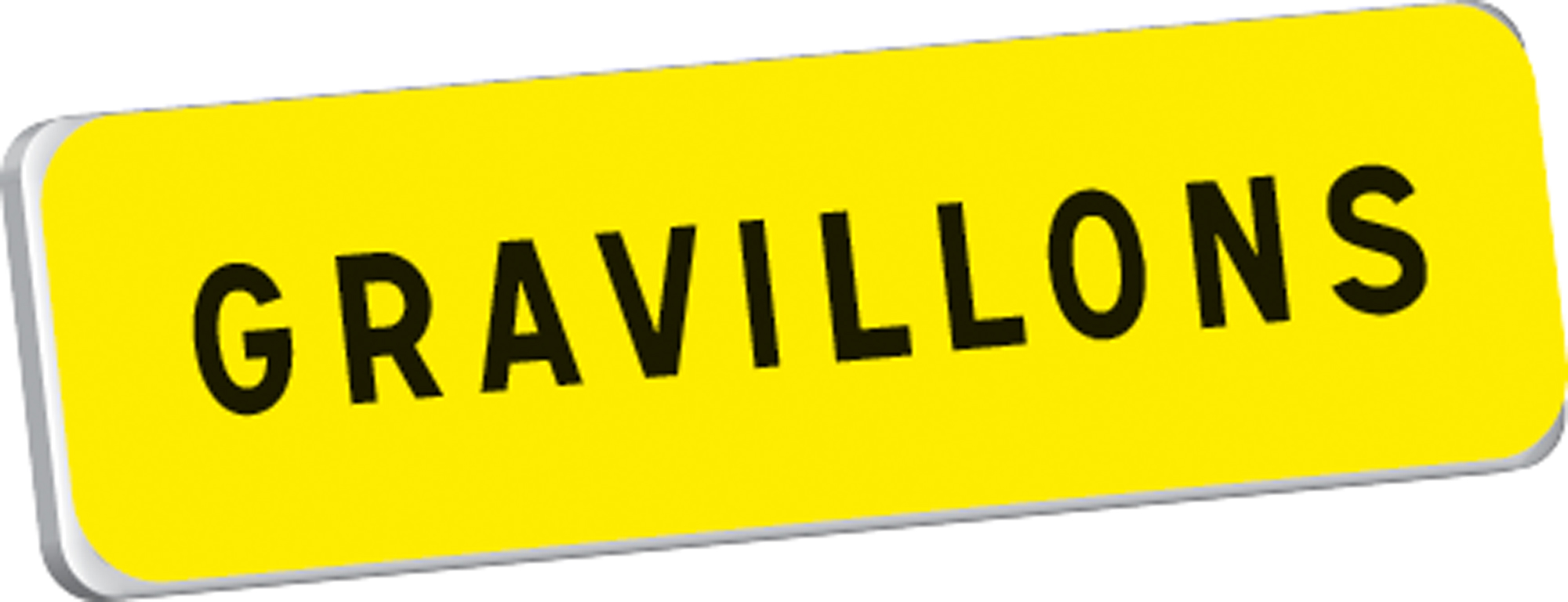 Panonceau GRAVILLONS KM9 classe T1 700 x 200 TALIAPLAST - 525312