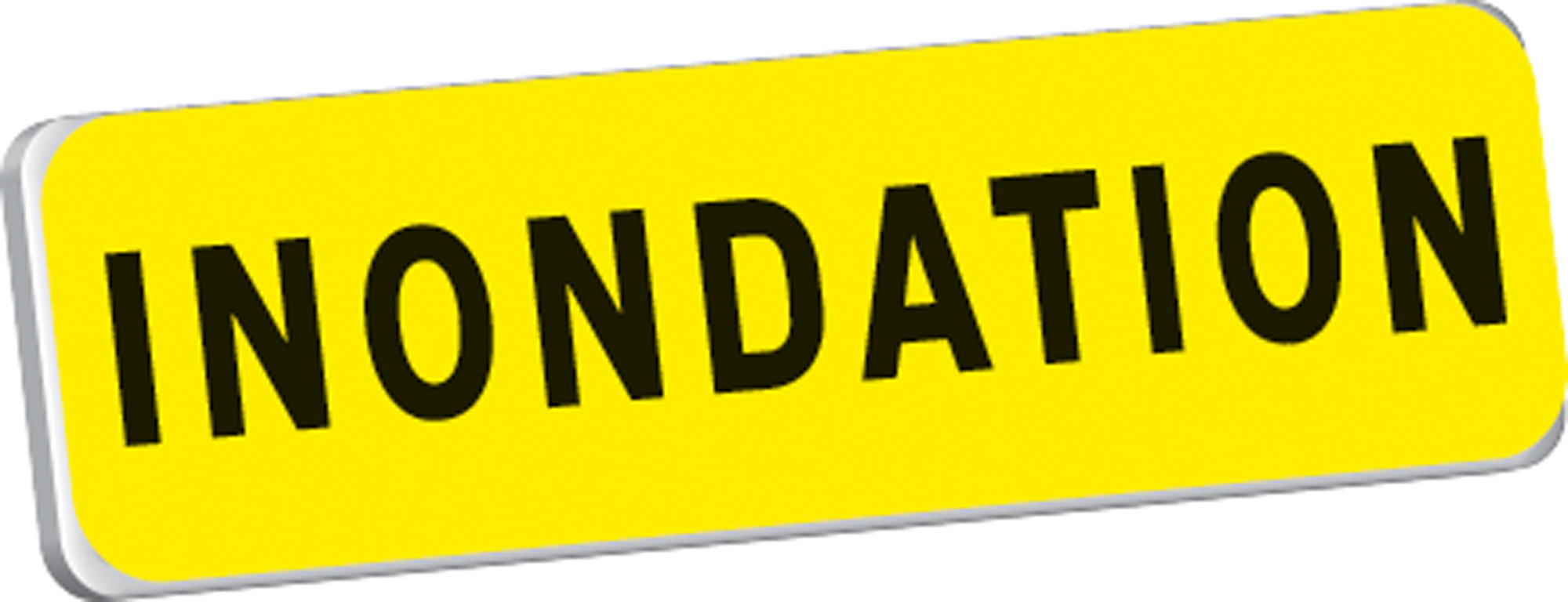 Panonceau INONDATIONS KM9 classe T1 700 x 200 TALIAPLAST - 525315