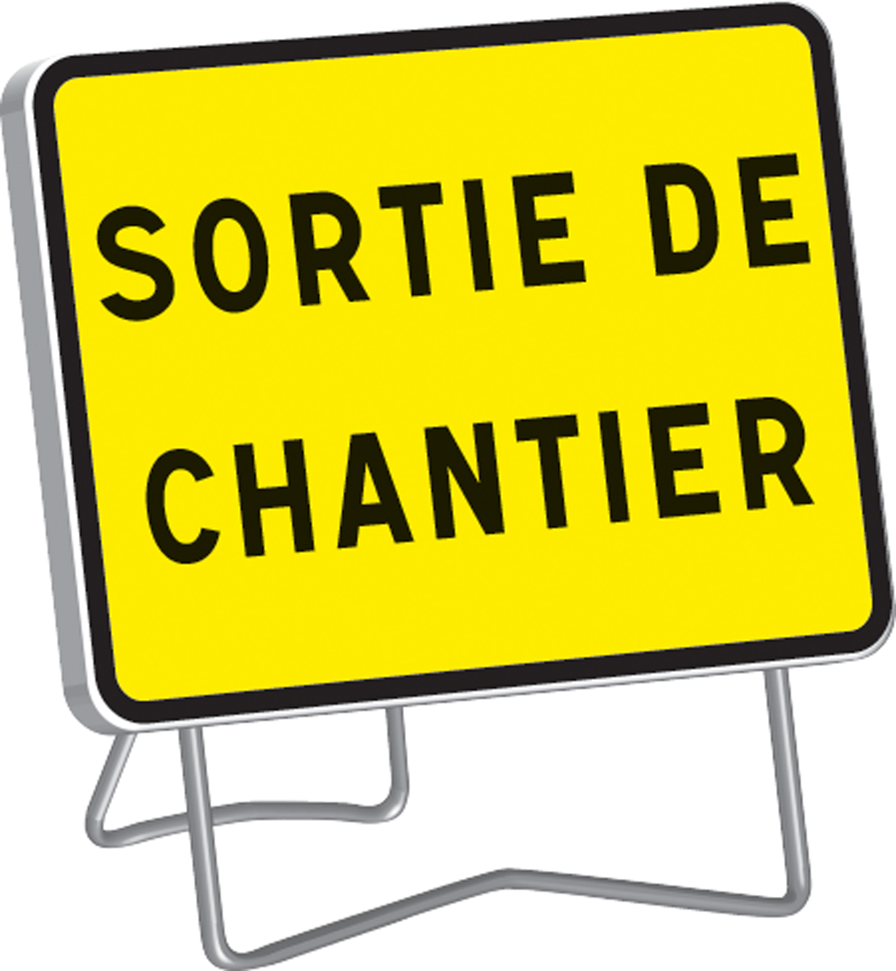 Panneau KC1 ' SORTIE DE CHANTIER ' classe T1 + PIED - TALIAPLAST - 525617
