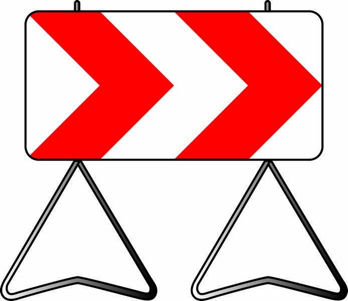 K8 C2 1000 DEVIATION OU RETRECISSEMENT DE VOIE TALIAPLAST - 526911