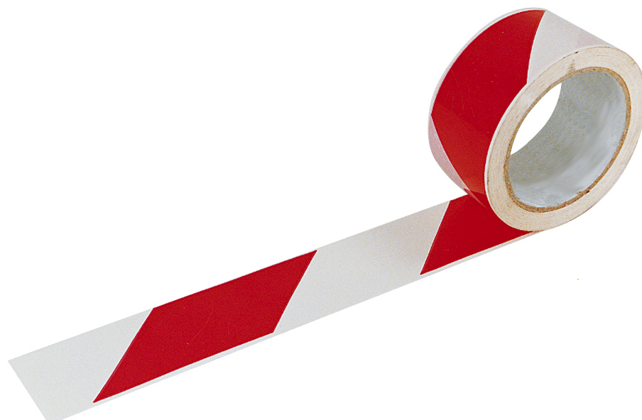 RUBAN ADHÉSIF TALIAPLAST 66M * 50 MM ROUGE ET BLANC - 540402