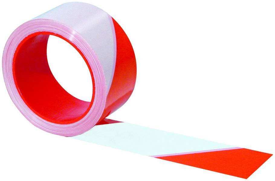 RUBAN 'RUBAFORT' ROUGE BLANC 100MX50MM TALIAPLAST - 540604