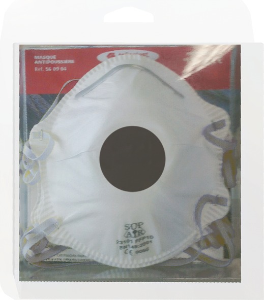 Masque ffp2(sl) valve anti-poussieres