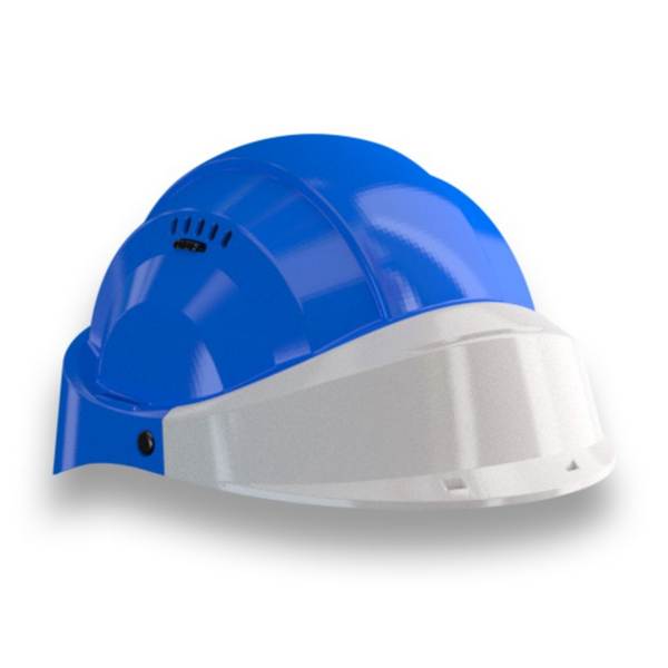 CASQUE 'ORIZON' BLEU VISIERE GRISE TALIAPLAST - 563548