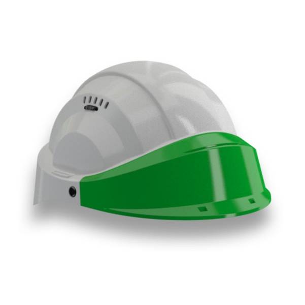 CASQUE 'ORIZON' GRIS VISIERE VERTE - TALIAPLAST - 563583