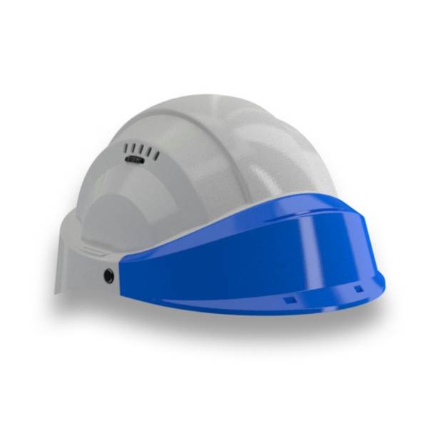 CASQUE 'ORIZON' GRIS VISIERE BLEUE TALIAPLAST - 563584