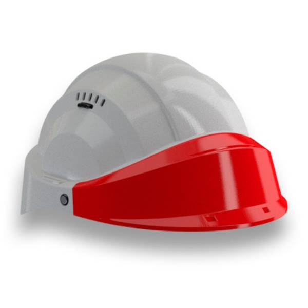 CASQUE 'ORIZON' GRIS VISIERE ROUGE TALIAPLAST - 563586