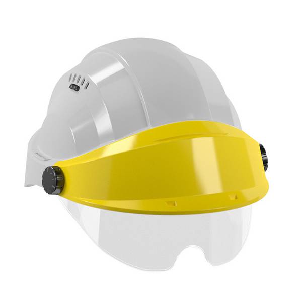 CASQUE 'ORIZON' GRIS VISIERE JAUNE AVEC LUNETTE TALIAPLAST - 563782