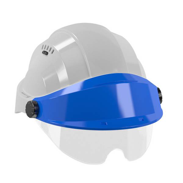 CASQUE 'ORIZON' GRIS VISIERE BLEUE AVEC LUNETTE TALIAPLAST - 563784