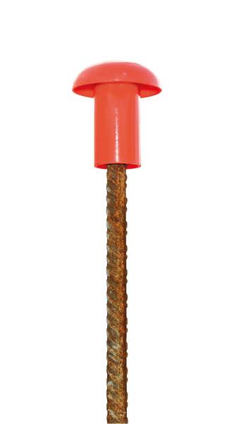 EMBOUT DE SECURITE ROUGE FLUO (SAC DE 25) TALIAPLAST - 600411