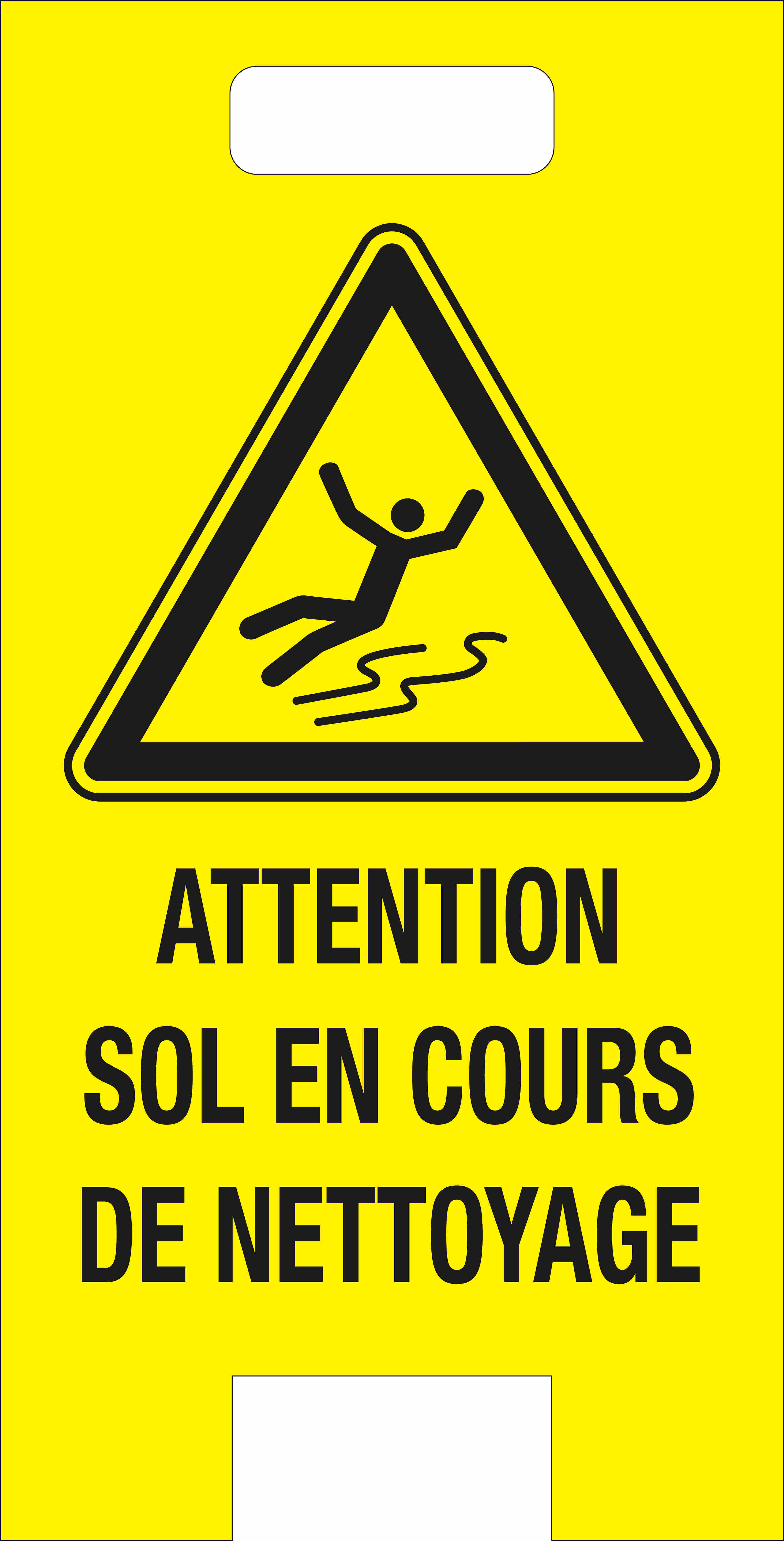 Chevalet de signalisation de danger 'Attention sol en cours de nettoyage' TALIAPLAST - 620053