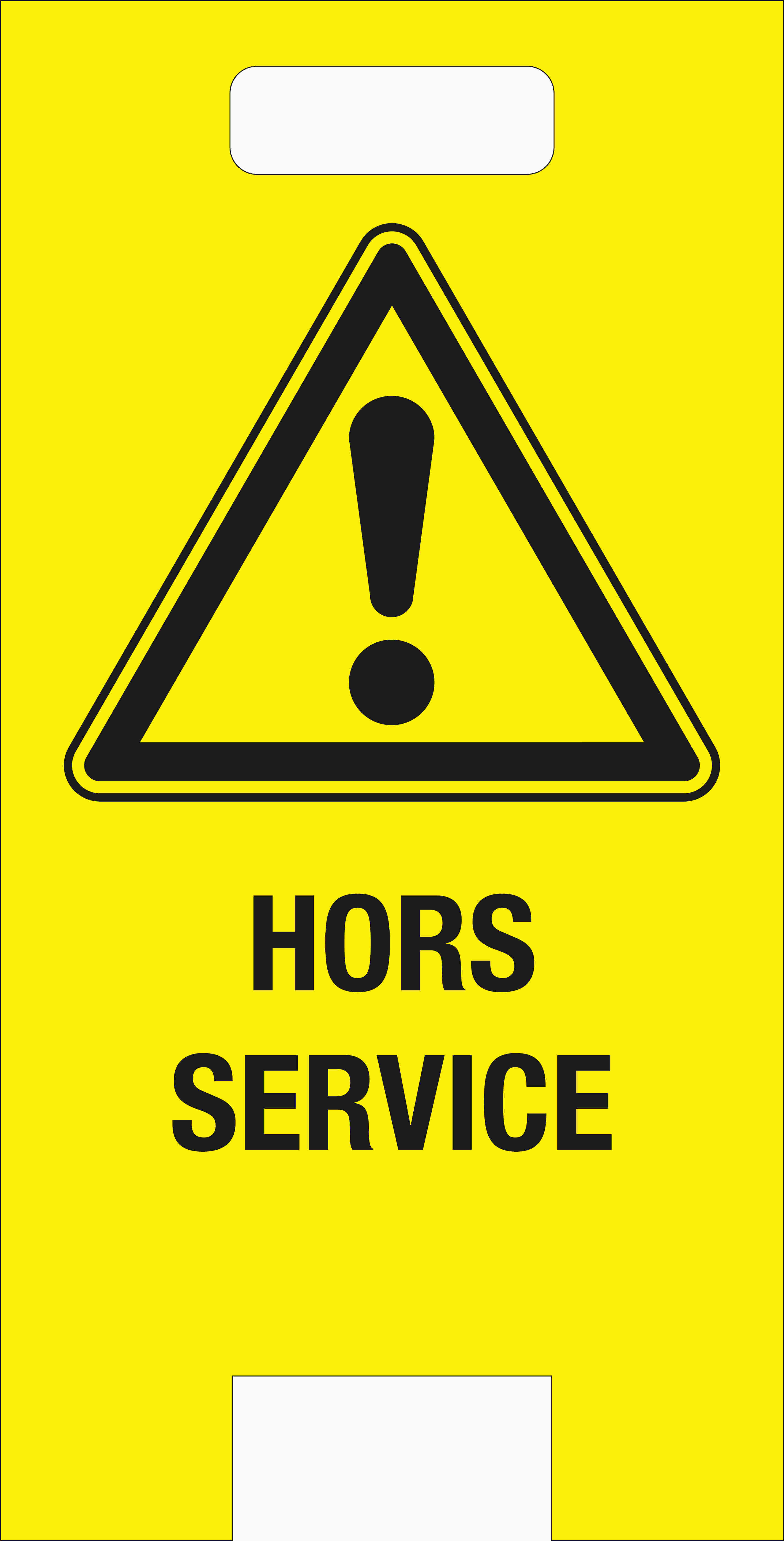 Chevalet de signalisation de danger 'Hors service' TALIAPLAST - 620056